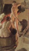 Anders Zorn girls from dalarna having a bath Spain oil painting artist